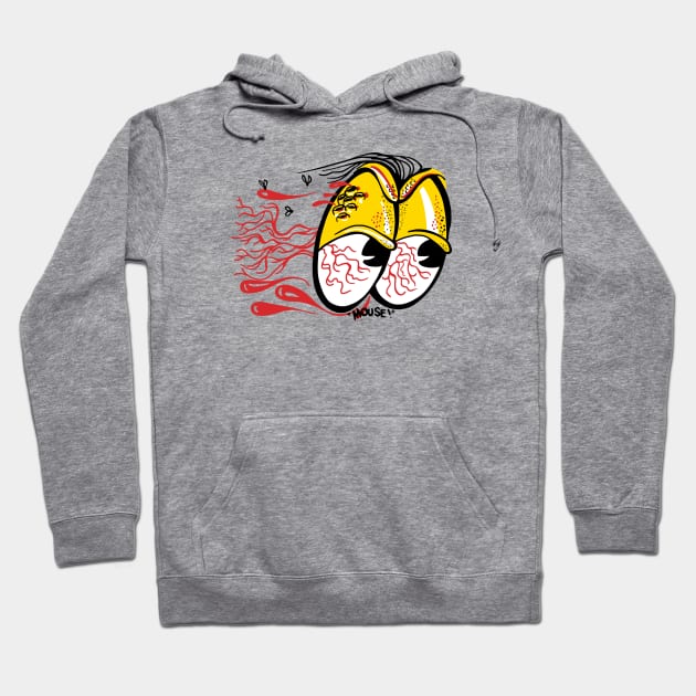 Biker Crazy Eyes Hoodie by Chewbaccadoll